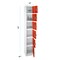 Adiroffice 12 in W, 12 in D, 72 in H, Steel ADI629-206-RED-2PK - alternate 4